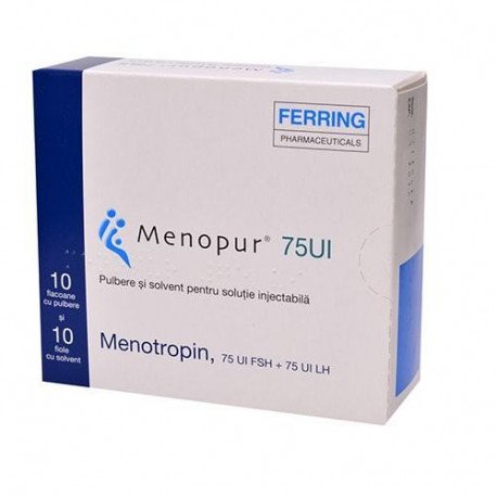 Menopur – HMG Human Menopausal Gonadotropin (15 vials of 75iu each)